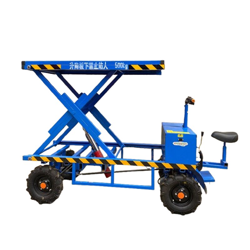 Electric Four-Wheel Lift Flatbed Truck