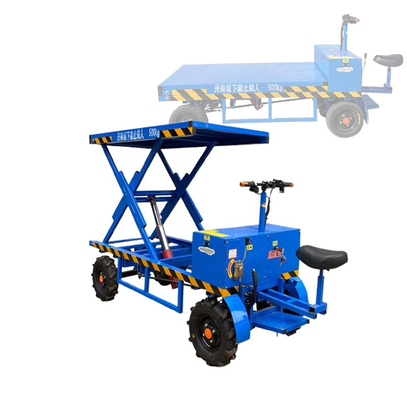 Electric Four-Wheel Lift Flatbed Truck